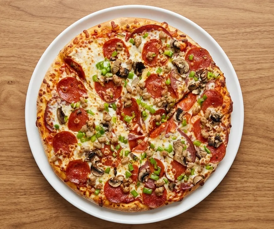 Deluxe Pizza — Oven Flames Pizza Marlborough, Calgary NE